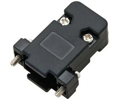 2725# D-sub db 9(h) kabelio korpusas juodas