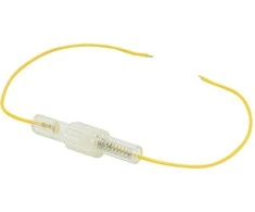 4021# Saugiklio lizdas 30 mm su laidu, geltonas 0,75 (pl)