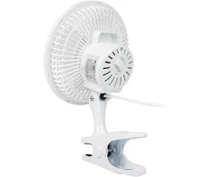 Blow 44-062# Stalo ventiliatorius 6 colių/15 cm su spaustuku, 25 W, 2 viename, baltas