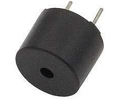 6002# Juodas garsinis signalizatorius, 12 mm, hcm1212, 12 V, su užrašu