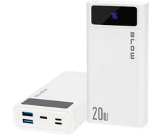 81-148# Blow Išorinė baterija 20000mAh QC+PD PB20E balta