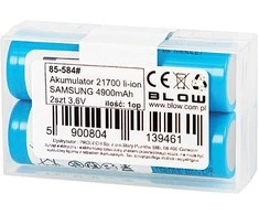 Blow 85-584# Akumuliatorius 21700 li-ion samsung 4900mah 2vnt. 3,6v