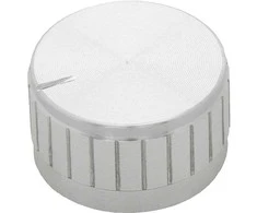 8791# Sidabrinė potenciometro rankenėlė, 30 mm skersmens