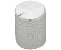 8792# Sidabrinė potenciometro rankenėlė, 10 mm skersmens