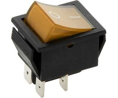 8851# Jungiklis mk621 geltonas 12v šviečiantis