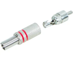 Blow 93-571# Wtyk rca metal raudona