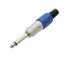 Blow Oem Kištukas AUX 6.3 mono HQ mėlynas - 10vnt