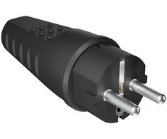 Blow WT-54 PR kištukas, tiesus, juodas