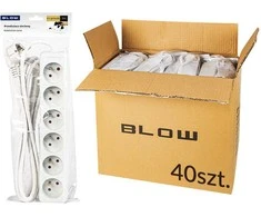 98-521# Pr-670p 6 lizdų ilgintuvas su įžeminimu 3 m, baltas, 3x1,5 mm, pakuotė
