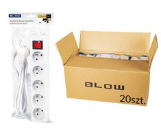 Blow Prailginimo laidas PR-570WSP 5m 3x1.5 baltas o