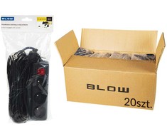 98-548# Maitinimo ilgintuvas pr-370wsp 3 lizdų su įžeminimu + jungikliu 5m juodas 3x1.5mm pakuotė