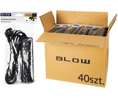 Blow 98-564# Przedłużacz sieciowy pr-470p 4-gniazda su uziemieniem 3m juoda 3x1,5mm opakowanie