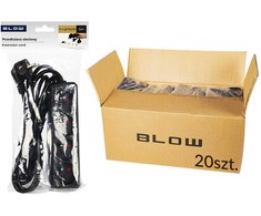 98-565# Tinklo prailgintuvas PR-470P 4 lizdų su įžeminimu 5m juodas 3x1.5mm pakuotė
