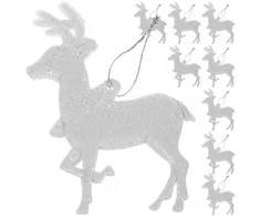 Christmas medžio baubles - reindeer 9pcs Ruhhy 22517