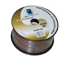 Cabletech Kolonėlių kabelis 1.5mm 100m Juodas