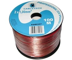 Cabletech Kolonėlių kabelis CCA 1.0mm 1m