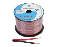 Cabletech Kolonėlių kabelis CCA 0.20mm 1m