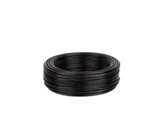 Cabletech Koaksialinis kabelis H155 CU centrinė gysla 50om, Ø5.4mm, alavuotas ekranas + aliuminio folija, juodas