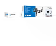 Cabletech laikiklis sienai 37-86 colių juoda LPA49-463D (vertikalus ir horizontalus reguliavimas)