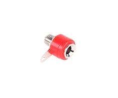 Plastikinis tvirtinimo bananinis lizdas - Cabletech, raudonas