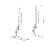 Cabletech Stovas - universalios kojelės televizoriui 27"-60"
