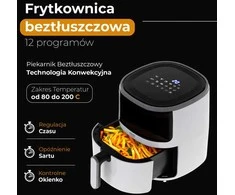 Gruzdintuvė Camry Airfryer orkaitė | CR 6313 | Galia 2000 W | Talpa 5 L | Konvekcija | Baltas