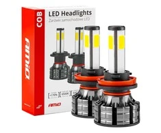 LED žibintų lemputės COB Series H8/H9/H11 AMiO-02845