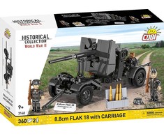 Cobi Klocki 8,8 cm priešlėktuvinė ugnis su vežimėliu 360 blokų