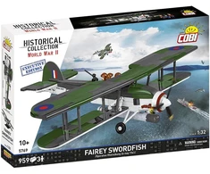 Cobi Kaladėlės Fairey Swordfish lėktuvas HMS Ark Royal 1:32