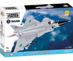 Cobi Klocki Saab aj 37 viggen blokeliai 881 vnt