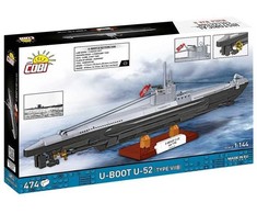 Cobi Klocki Povandeninio laivo U-52 konstrukciniai kaladėlės, 474 dalys