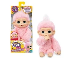 Maskotka Interaktyvus pliušinis žaislas „Little Live Pets“ – mini beždžionėlė Luna Lemon