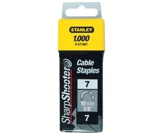 Kabelių kabės Stanley 1-CT106T 10 mm 7 tipo (1000 vnt.)