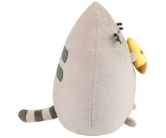 Pusheen - pliušinis talismanas su pica 24 cm
