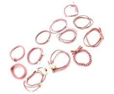 Aptel ATL AG264E Rinkinys gumek do włosów 12szt pink