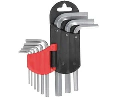 Dedra eiabriauniai raktai trumpi 1510mm rinkinys 9vnt CRV