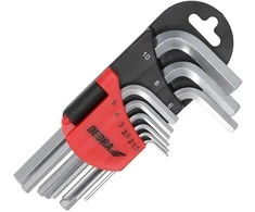 Dedra eiabriauniai raktai trumpi 1510mm rinkinys 9vnt CRV