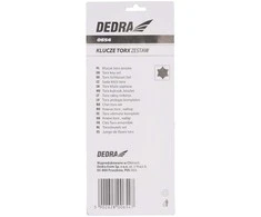 Šešiakampių raktų rink. Torx Dedra 0654