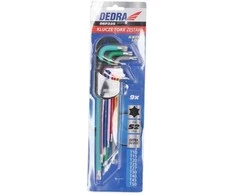 Dedra Torx raktai extra ilgi spalvaT10T50 rinkinys 9vnt S2