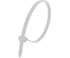 Nylonowe Nailoniniai kabelių raiščiai, balti, 4,8x300 mm (25 vnt.)
