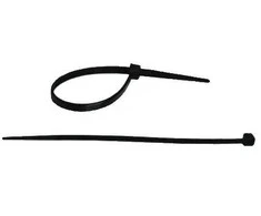 Nylonowe Nailoniniai kabelių raiščiai, juodi, 3,6x140 mm (25 vnt.)