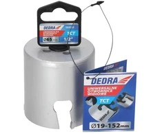Grąžtas Dedra TCT 65mm 58 universalus skyliu pjuklas