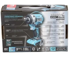 Dedra Suktuvas - gręžtuvas 220 nm 18 V bešepetėlinis kompaktiškas smūginis suktuvas