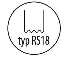 Dedra Zszywki Plastikinės sąsagos rs18