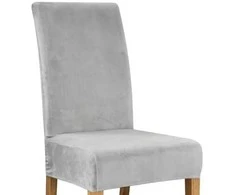 Kėdės užvalkalas - pilka velvet Ruhhy 22979