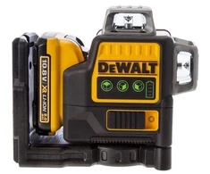 Dewalt lazerinis liniowy -wiązka žalia, 2 promienie, aku 10,8v, kufer