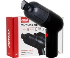 Belaidis automobilinis dulkių siurblys 70 W, 11 kPa, USB-C, su HEPA filtru, VC-08 AMIO-04416