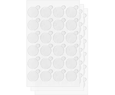 Dwustronne samoprzylepne naklejki REBEL apvalus 15 mm, transparentne