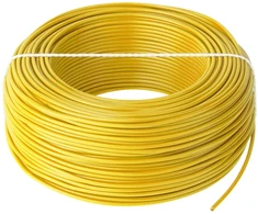 Elektrokabel Kabelis LgY 1x0.75 H05V-K geltonas