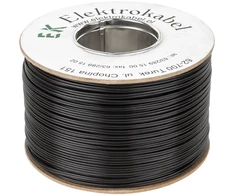 Elektrokabel SMYp garsiakalbio kabelis 2 x 1mm juodas 100m